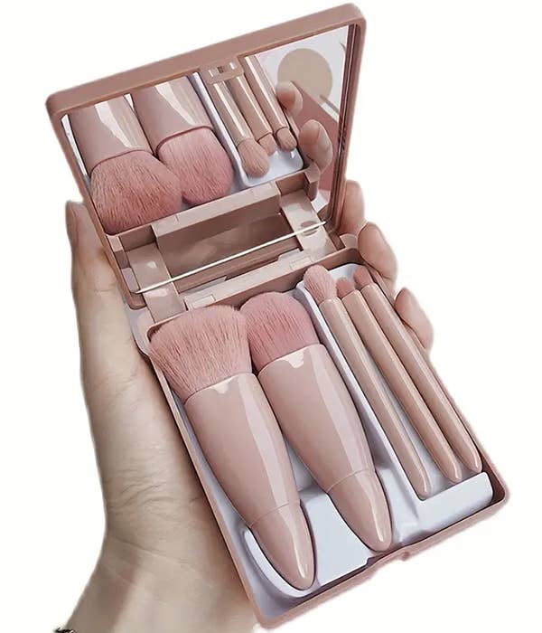 ( 0 )  PORTABLE MAKEUP BRUSH 5 PIECE SET